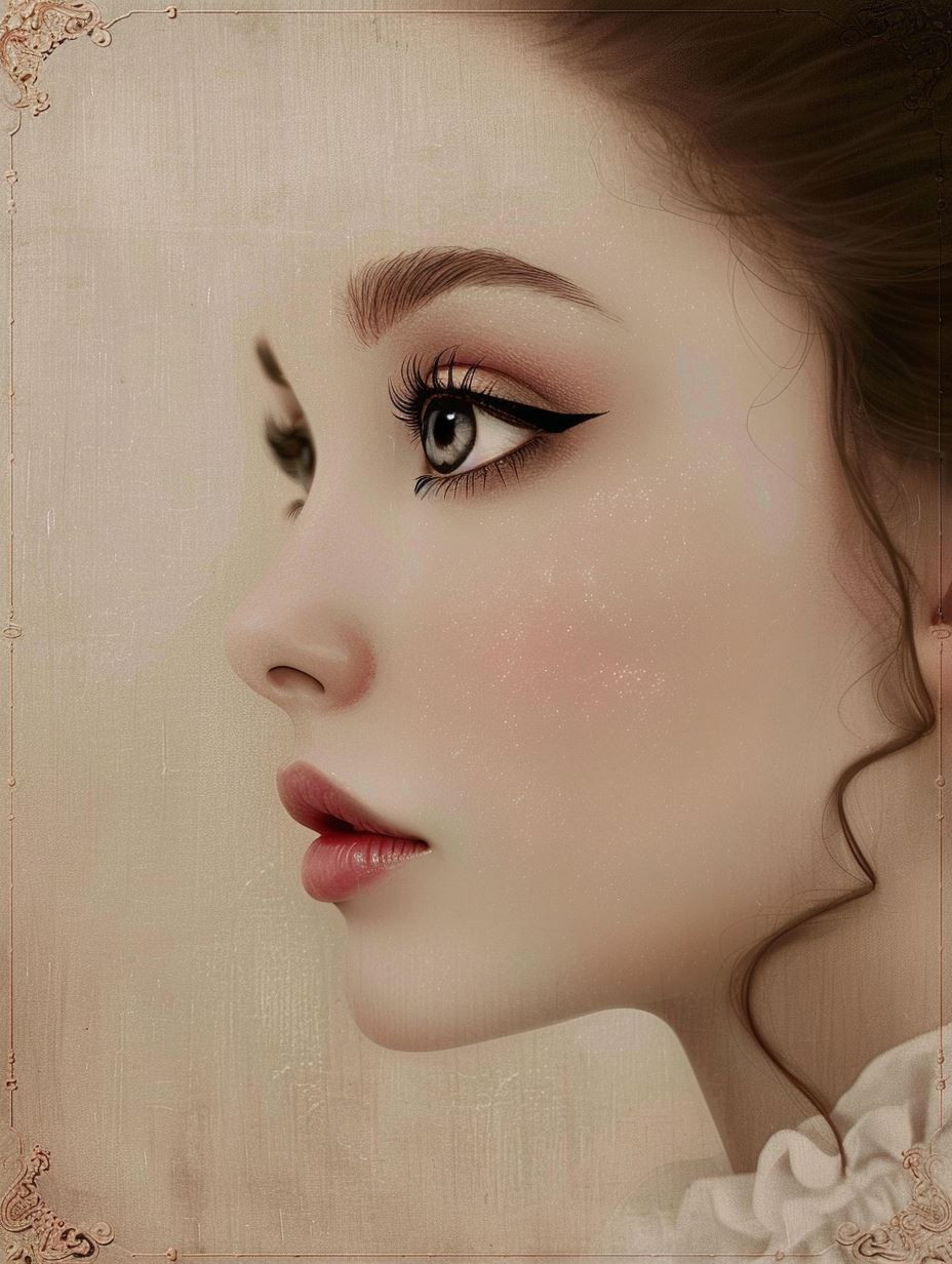 Vintage Elegance: Four Ethereal Portraits - Image 2