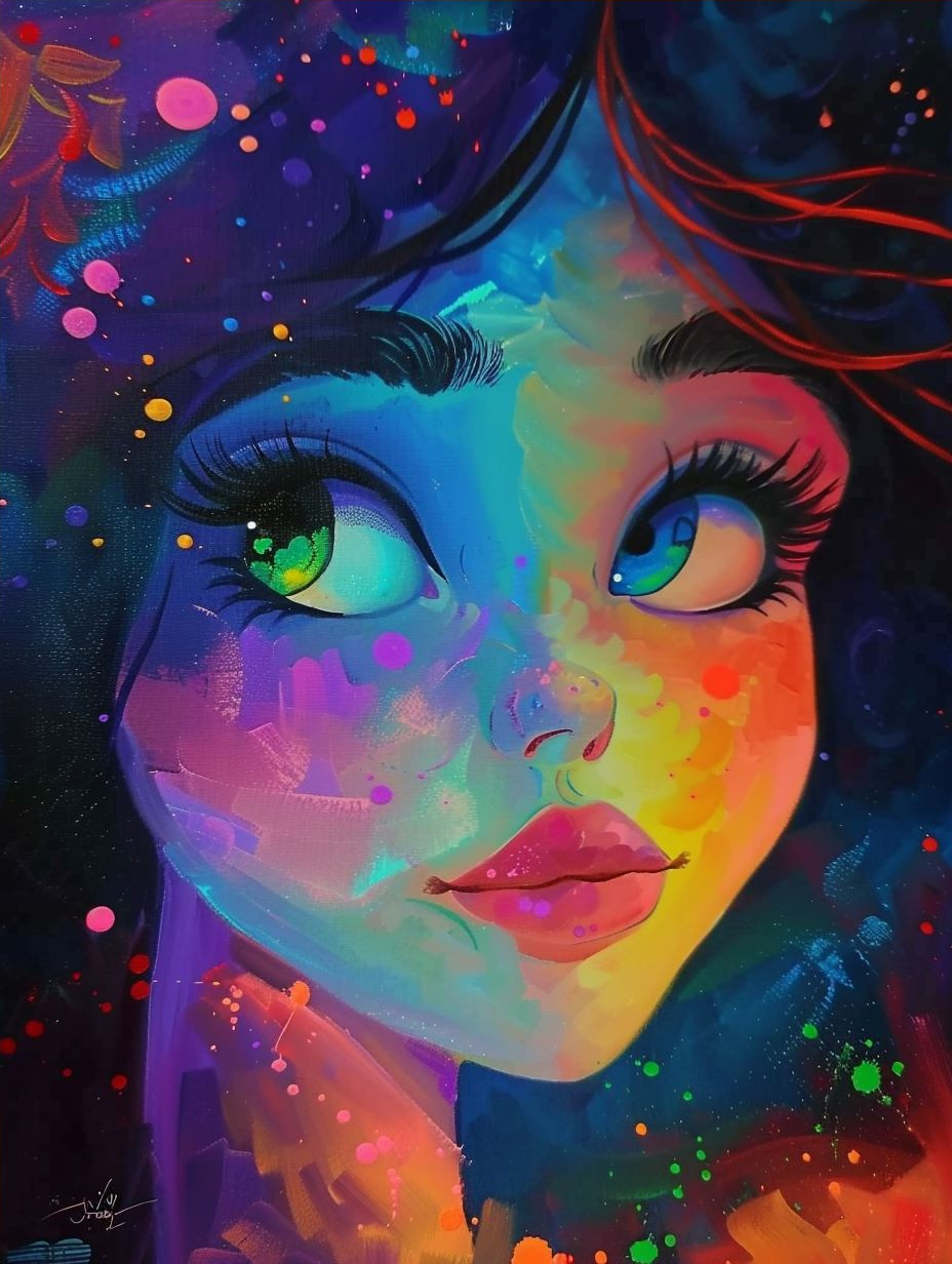 Ethereal Gaze of Crimson Fire - Image 4