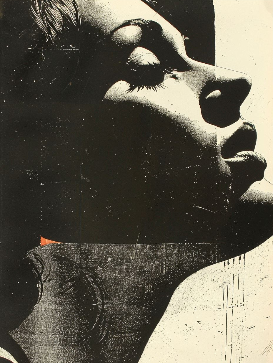 Noir Cyberpunk Crimson Gaze - Image 3