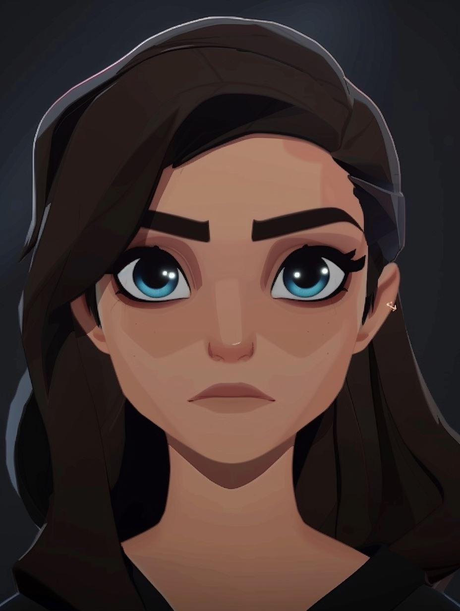 Digital Portraits of a Stylized Female Character - Image 1