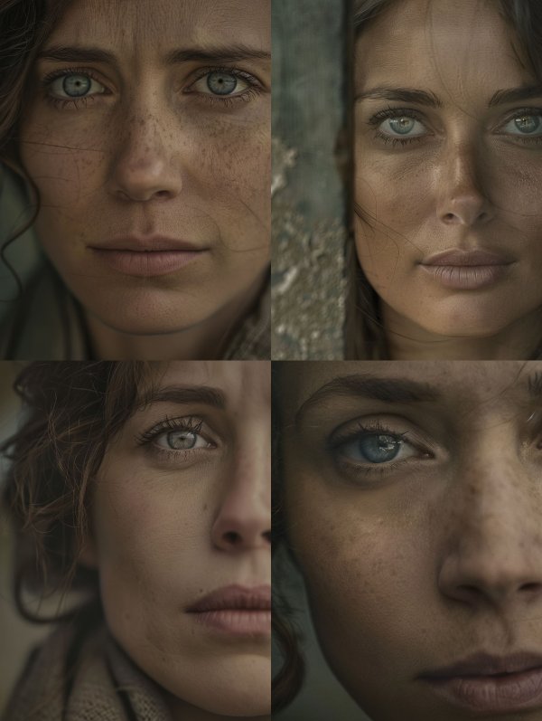 Intimate Gaze of Natural Beauty