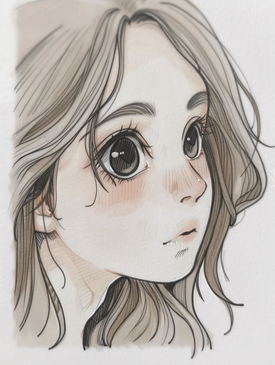 Ethereal Gaze: Anime Portrait Studies - Image 4
