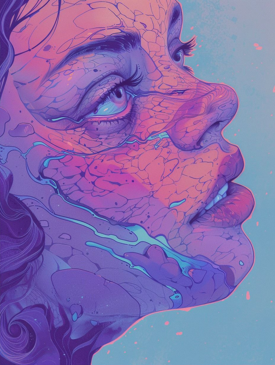 Surreal Neon Psychedelic Portraits - Image 2