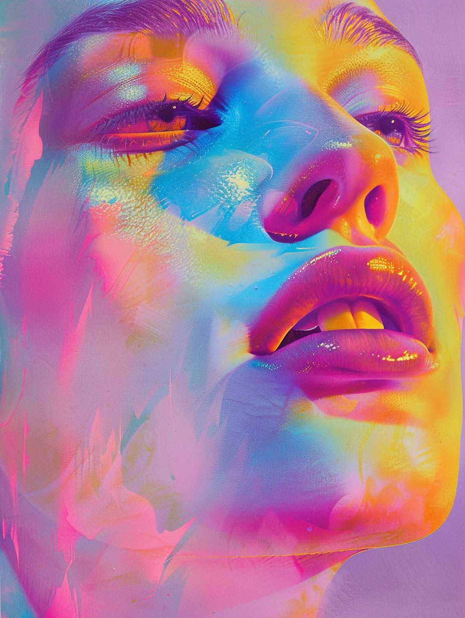 Prismatic Visions of Neon Beauty - Image 3