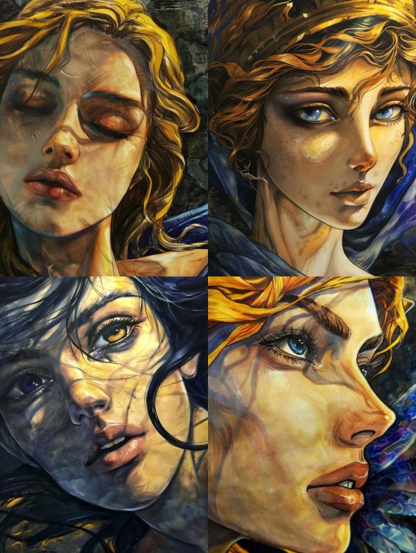 Ethereal Golden Slumber Portrait