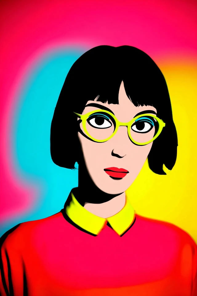 Vivid Pop Portrait - Image 1
