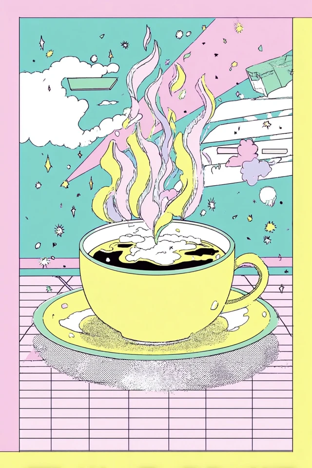 Pastel Dreams in a Retro Grid - Image 4