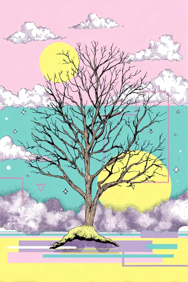 Pastel Dreams in a Retro Grid - Image 5