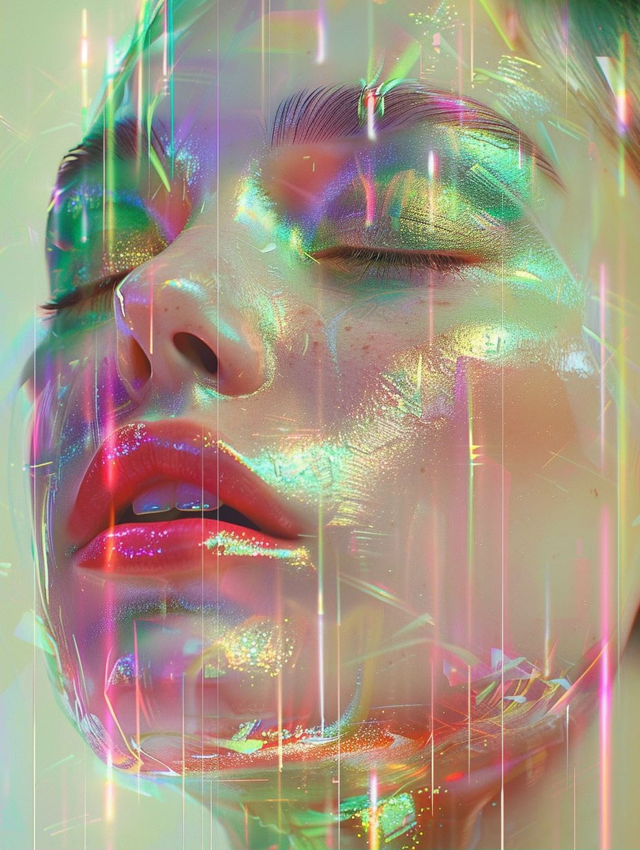 Iridescent Prism Digital Dreamscape - Image 2