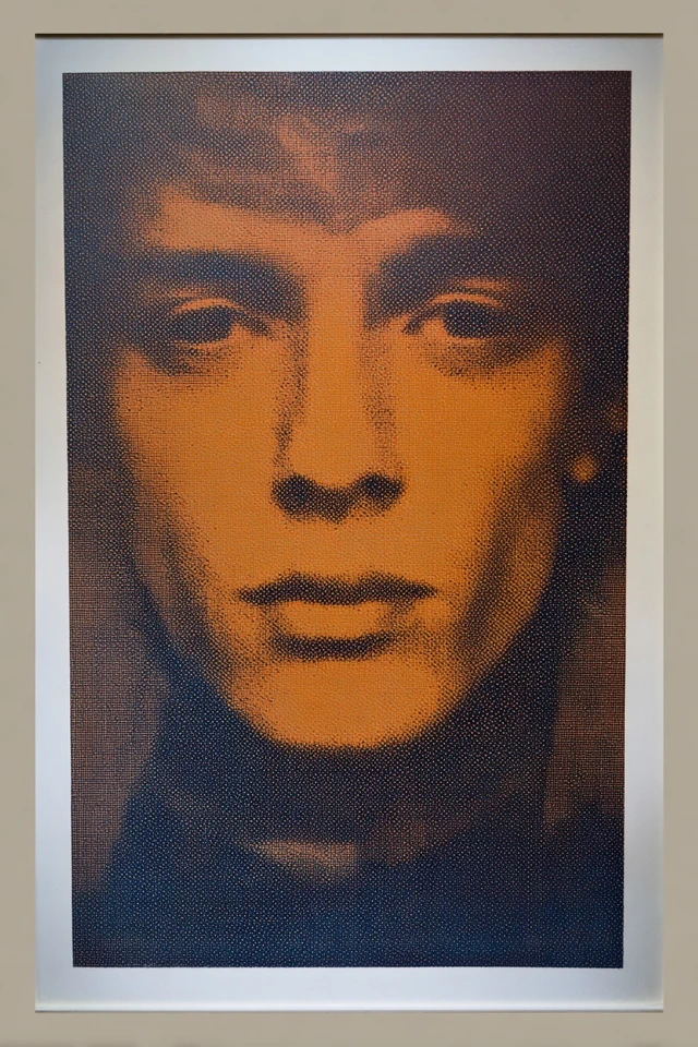 Amber Halftone Gaze - Image 1