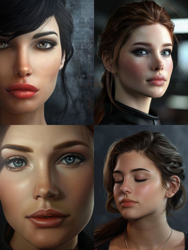 Digital Portraits of Ethereal Beauty