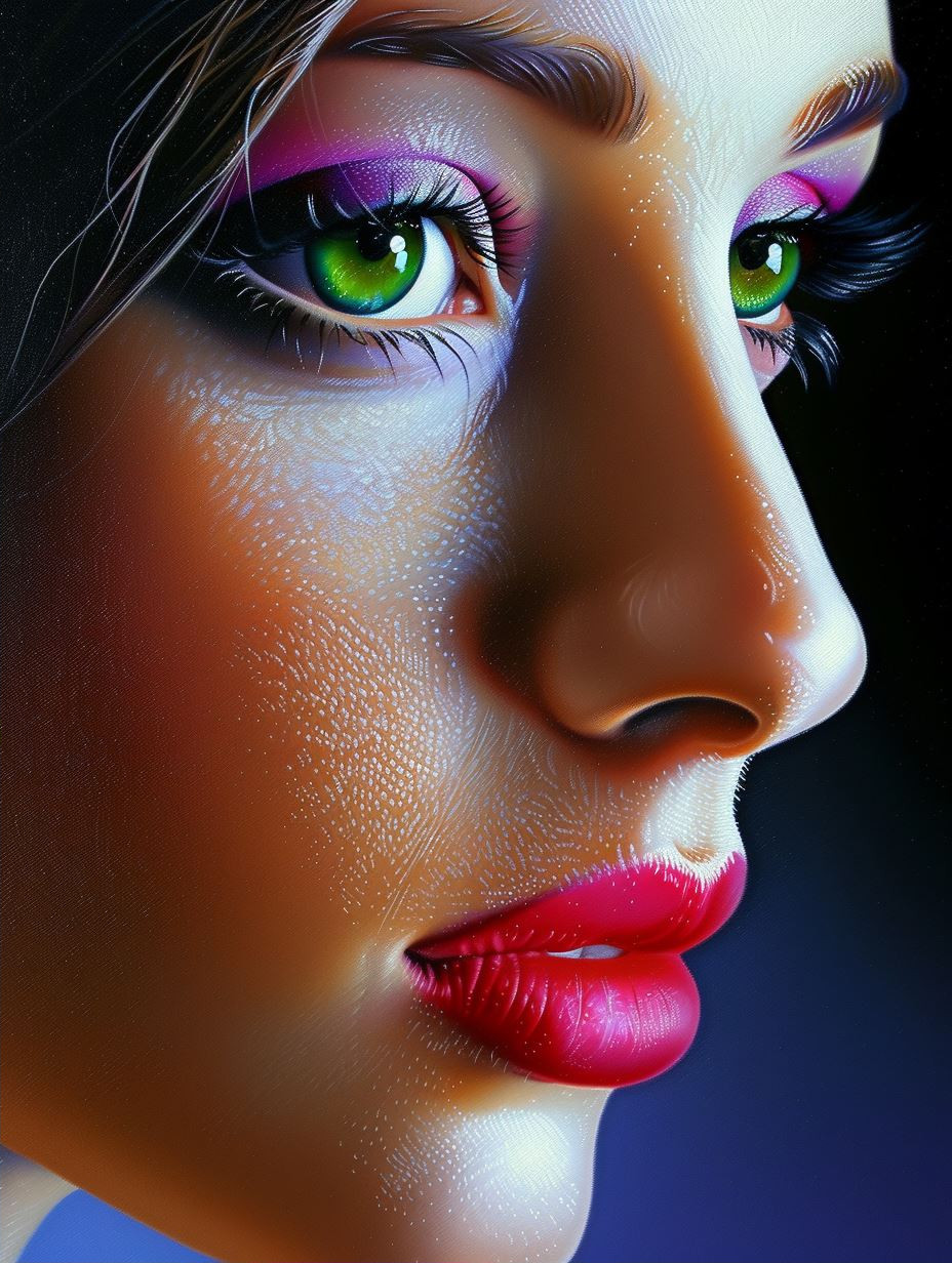 Neon Dreams of Ethereal Beauty - Image 2