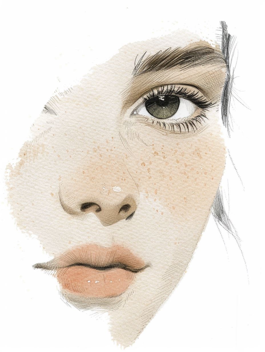 Ethereal Gaze: A Study of Feminine Portraits - Image 2