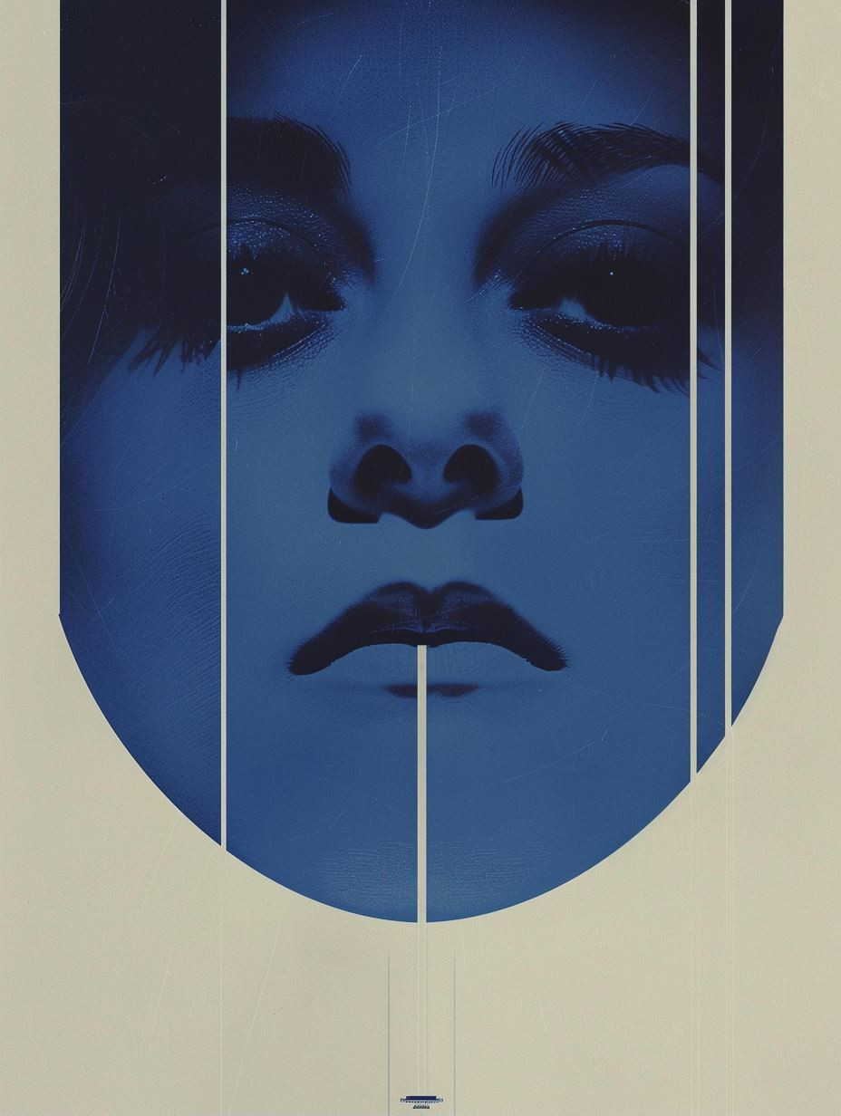 Deep Blue Cinematic Portrait - Image 2