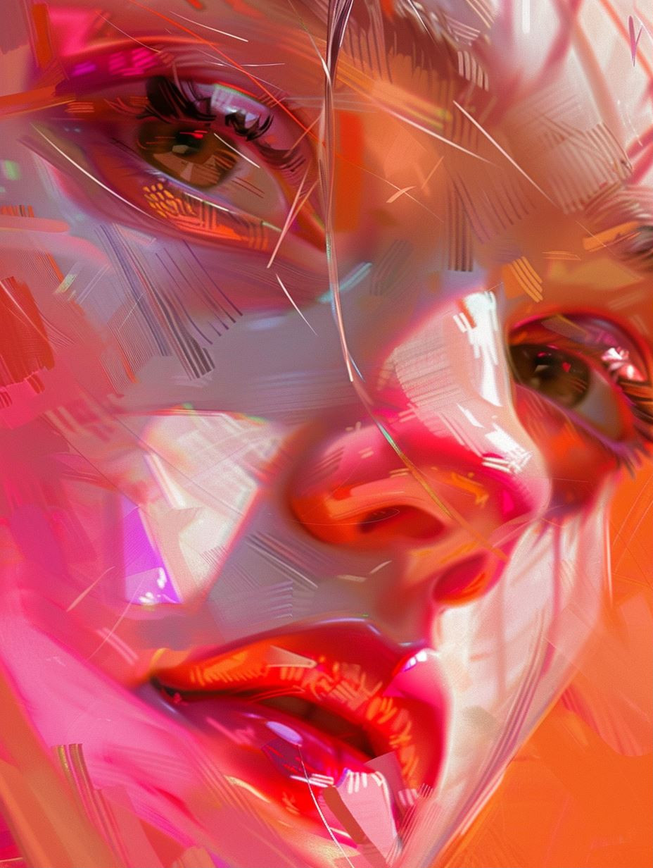 Vibrant Fragments of a Digital Muse - Image 1