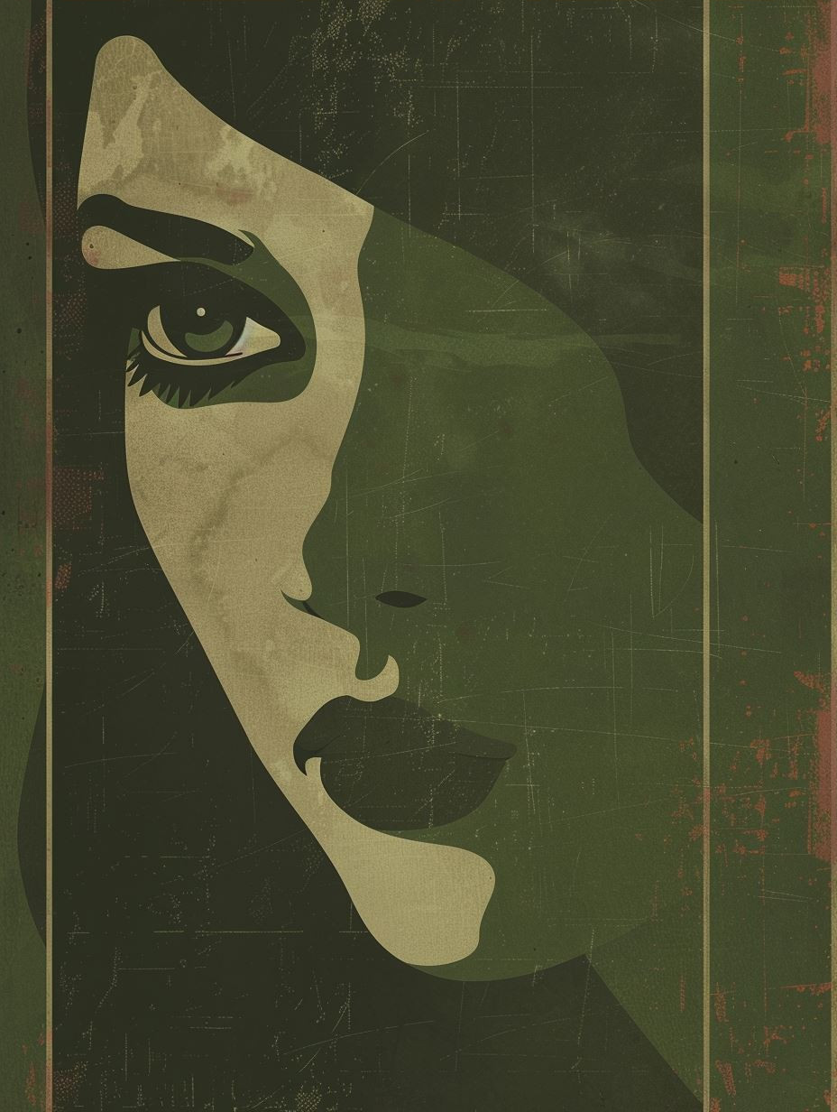 Mystic Green Vintage Portraits - Image 3