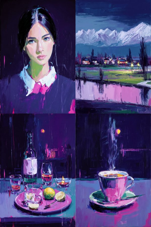 Midnight Musings in Purple Hues