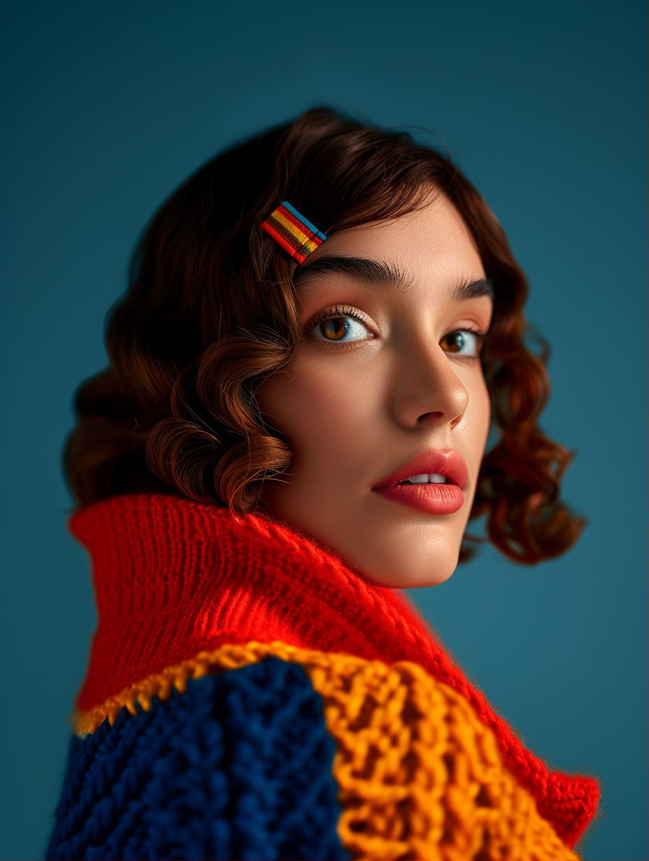 Vibrant Modern Portraiture Fusion - Image 1