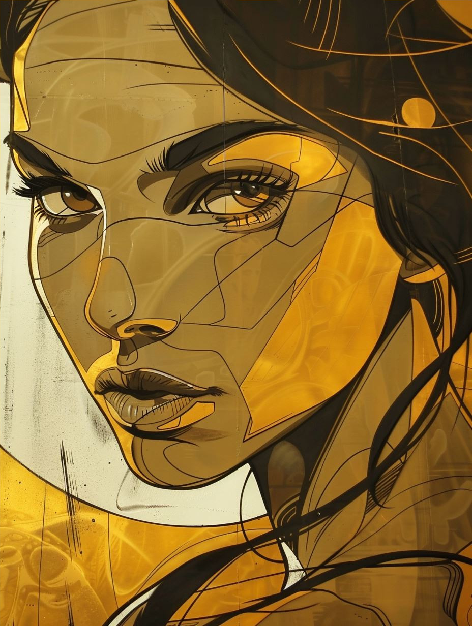 Golden Hour Digital Portrait Study - Image 4