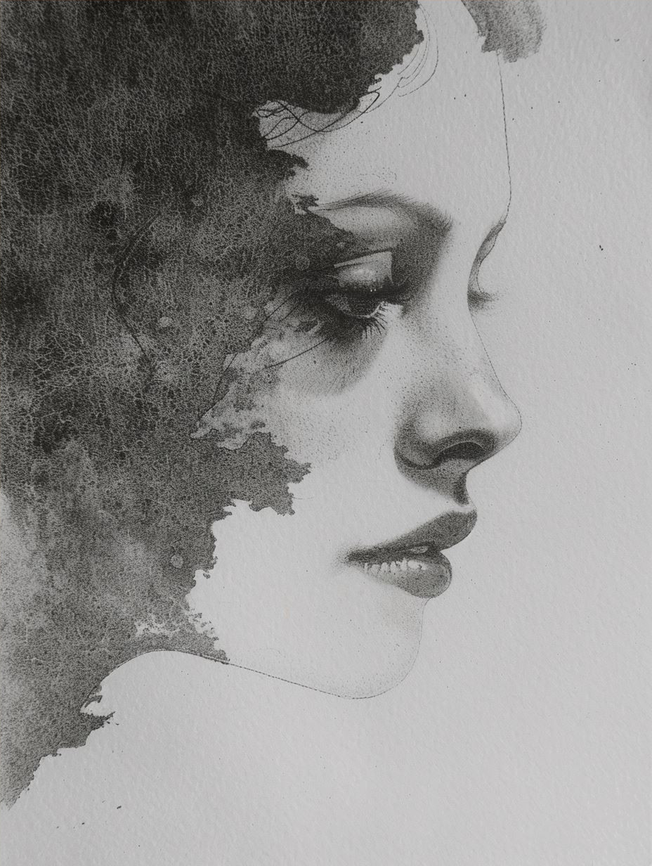 Ethereal Whispers in Sepia and Ink - Image 4