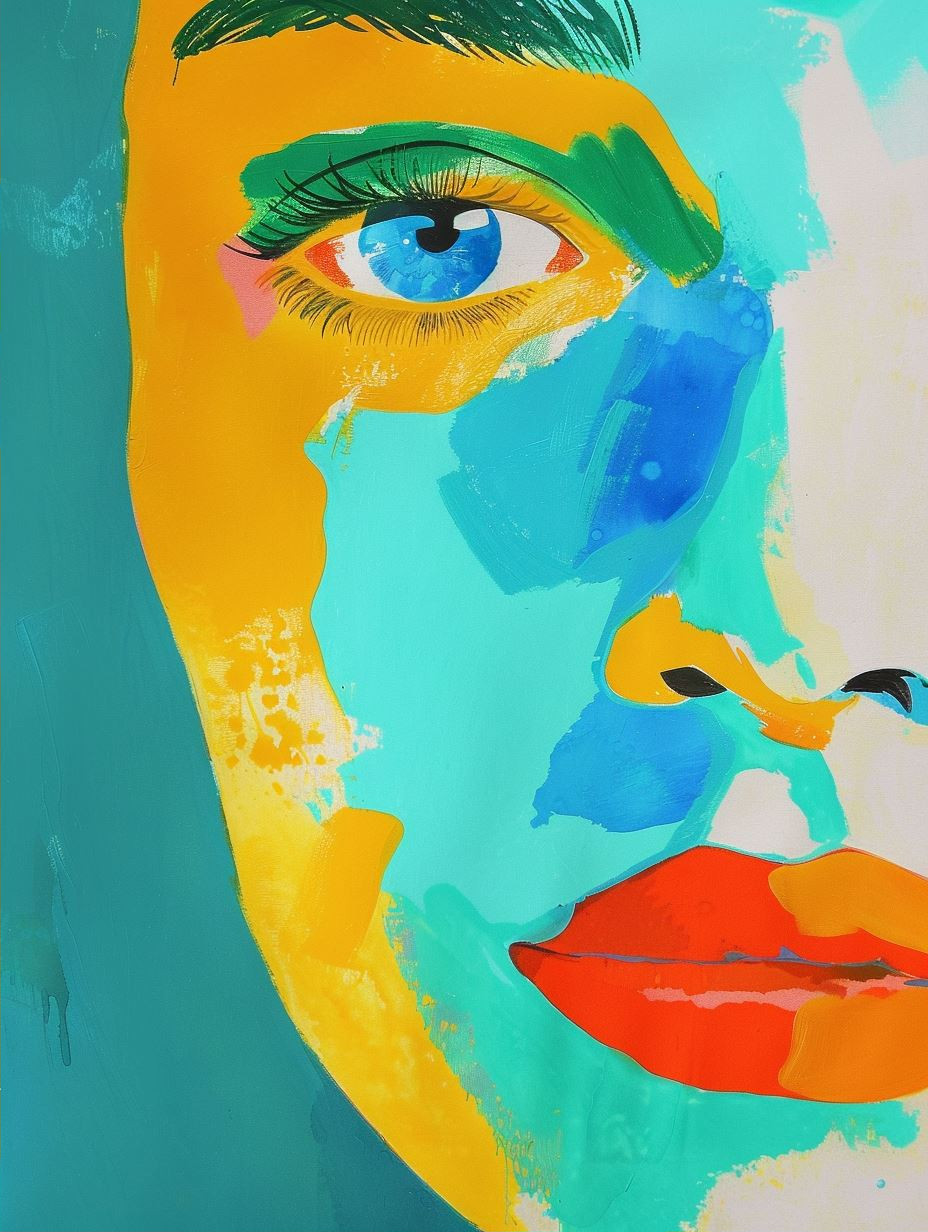 Vibrant Palette Portrait - Image 2