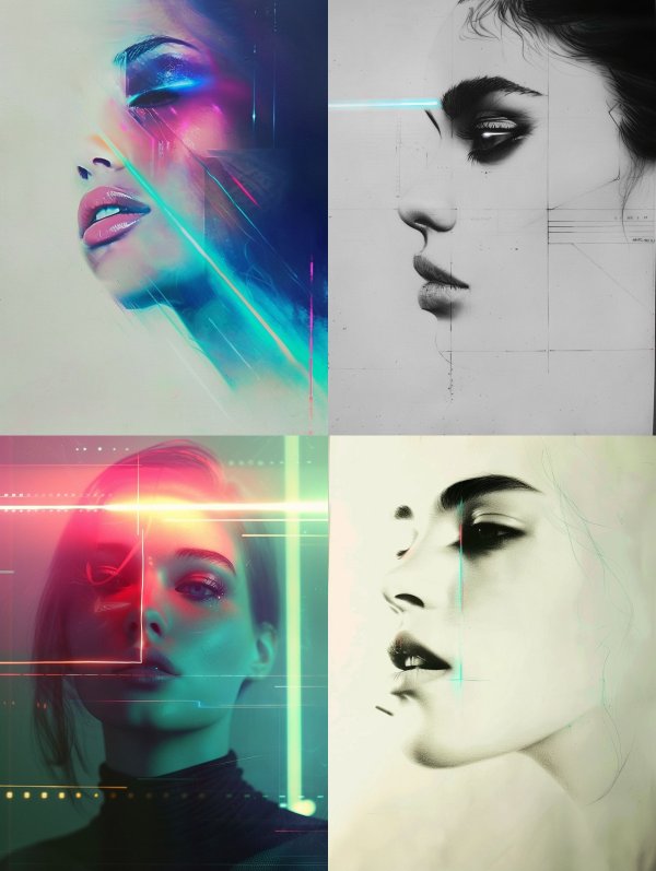 Digital Glitch Portraits