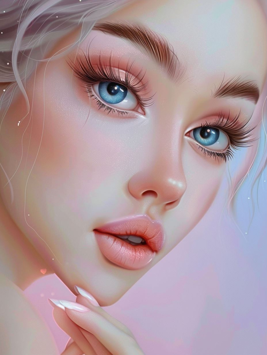 Ethereal Beauty in Pastel Hues - Image 1