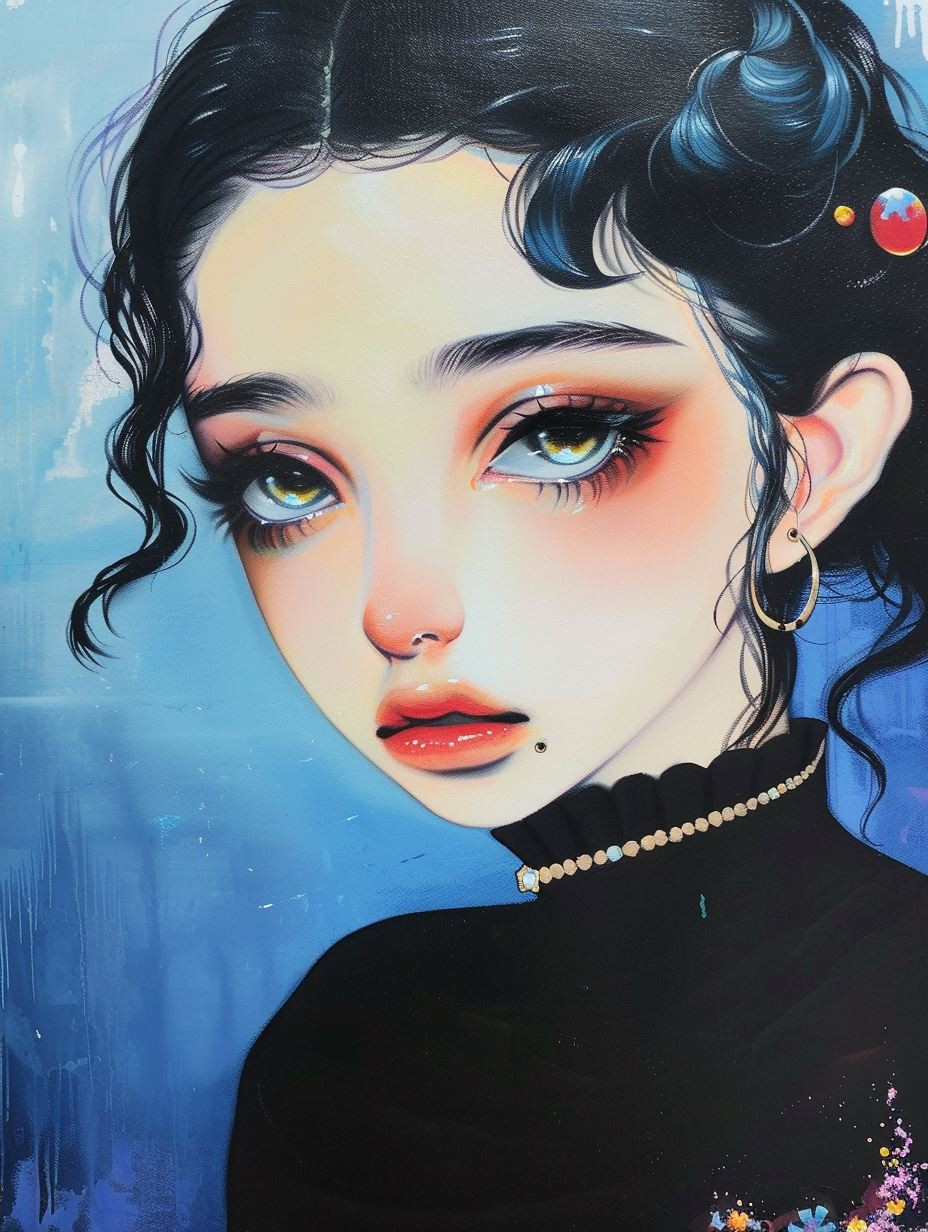Ethereal Gazes: A Study in Blue - Image 2