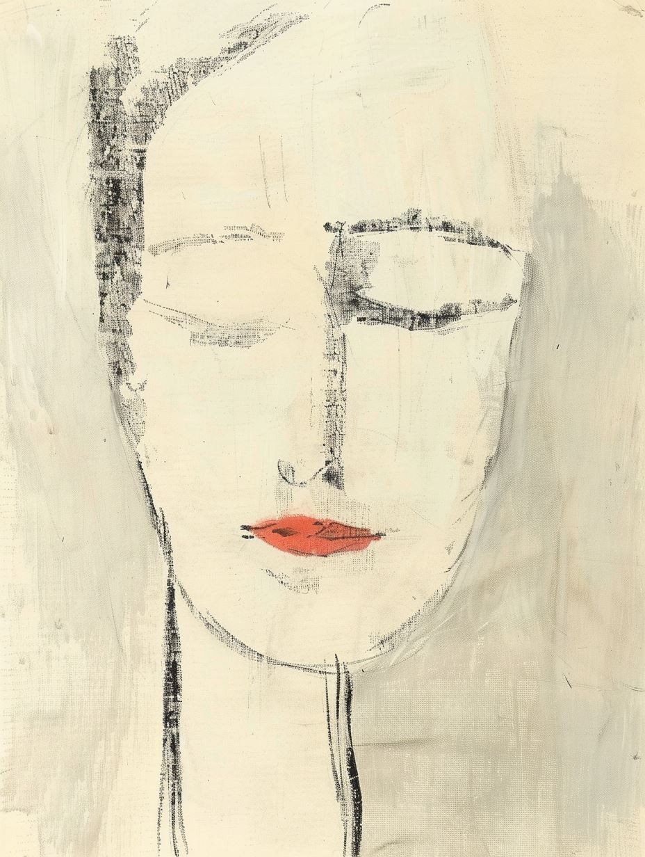 Minimalist Charcoal Portrait Sketches - Image 3