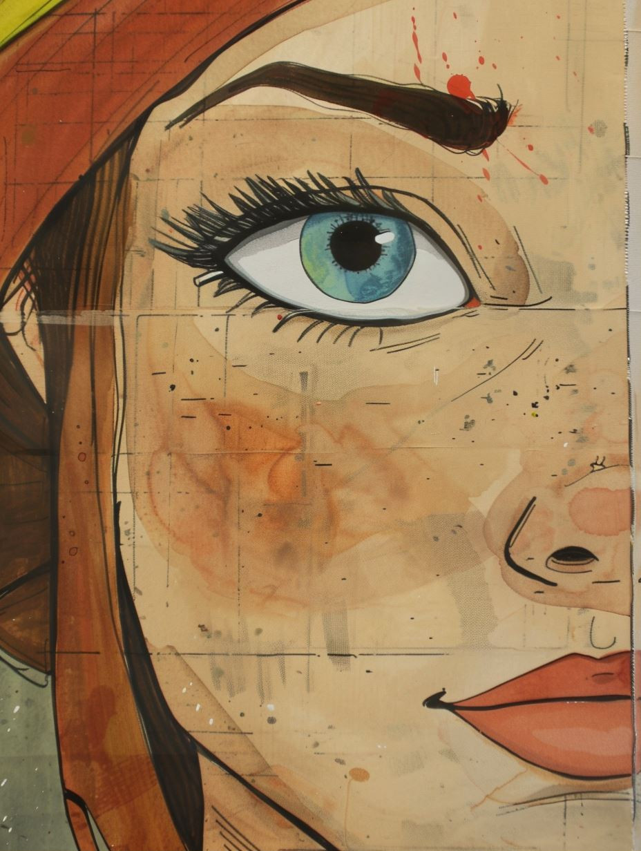 Gaze of the Painted Muse - Image 1