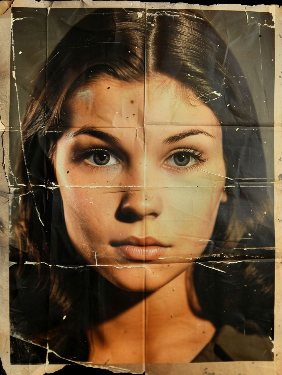 Vintage Distressed Portrait Collage - Image 3