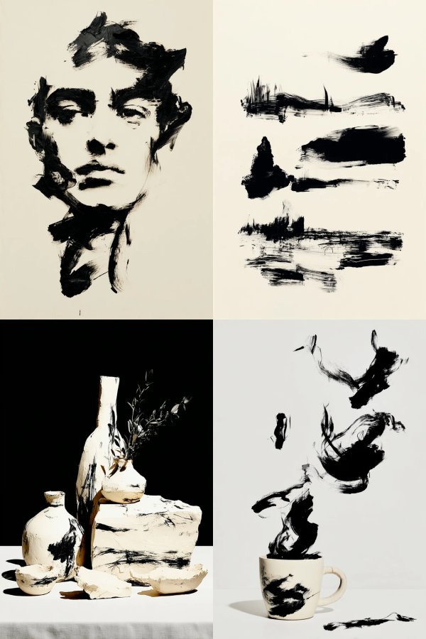 Ink and Clay: A Study in Contrast