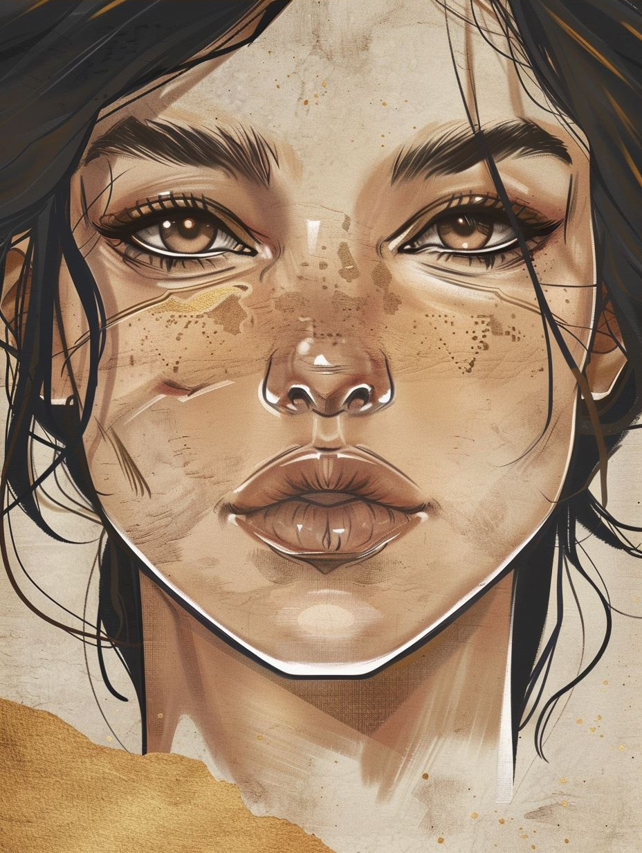 Ethereal Gaze: Digital Portrait Studies - Image 3