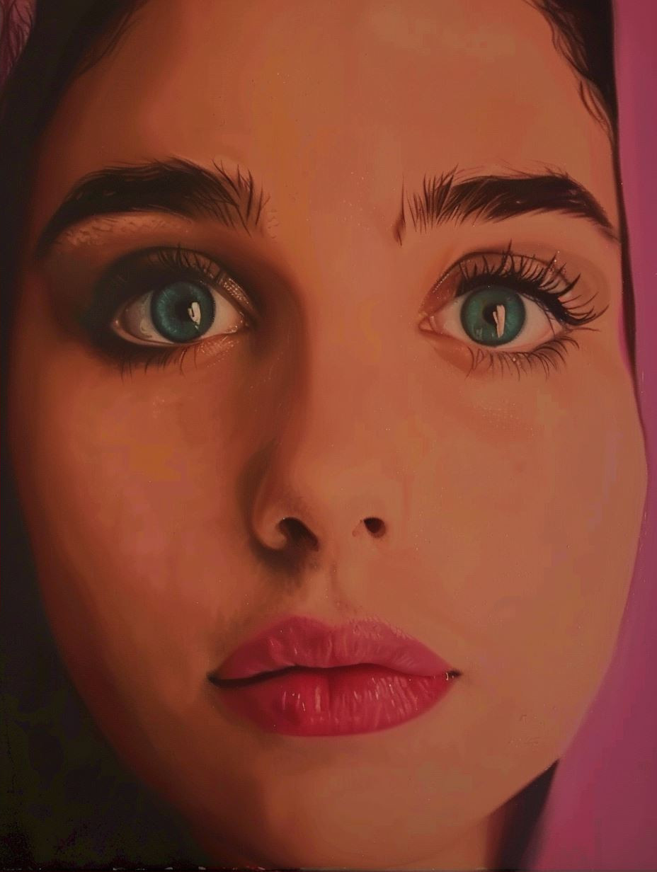 Neon Gaze Portrait - Image 2