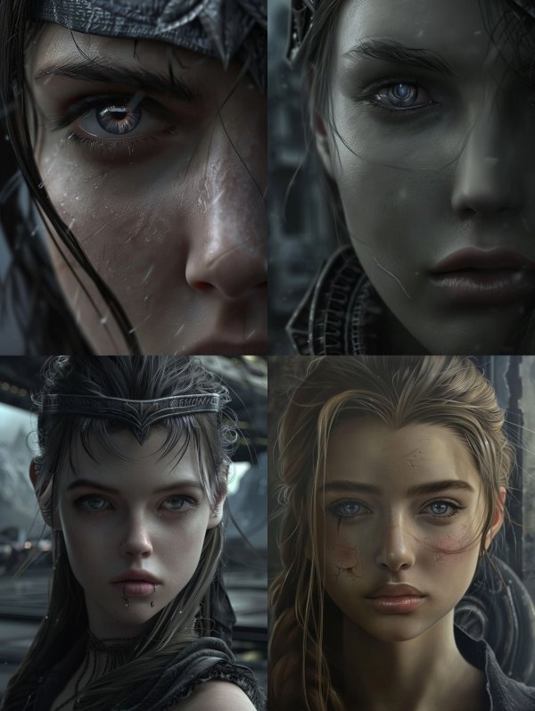 Ethereal Cinematic Warrior Portraits