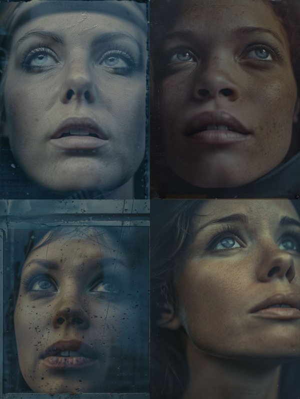 Ethereal Gazes in Cinematic Shadow