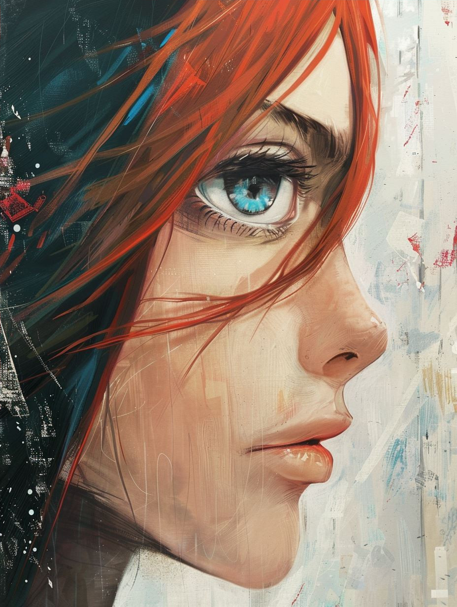 Ethereal Gazes: A Digital Portrait Study - Image 4