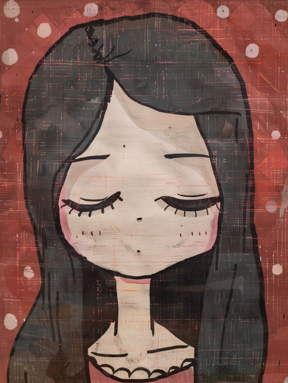 Melancholy on Crumpled Paper - Image 3