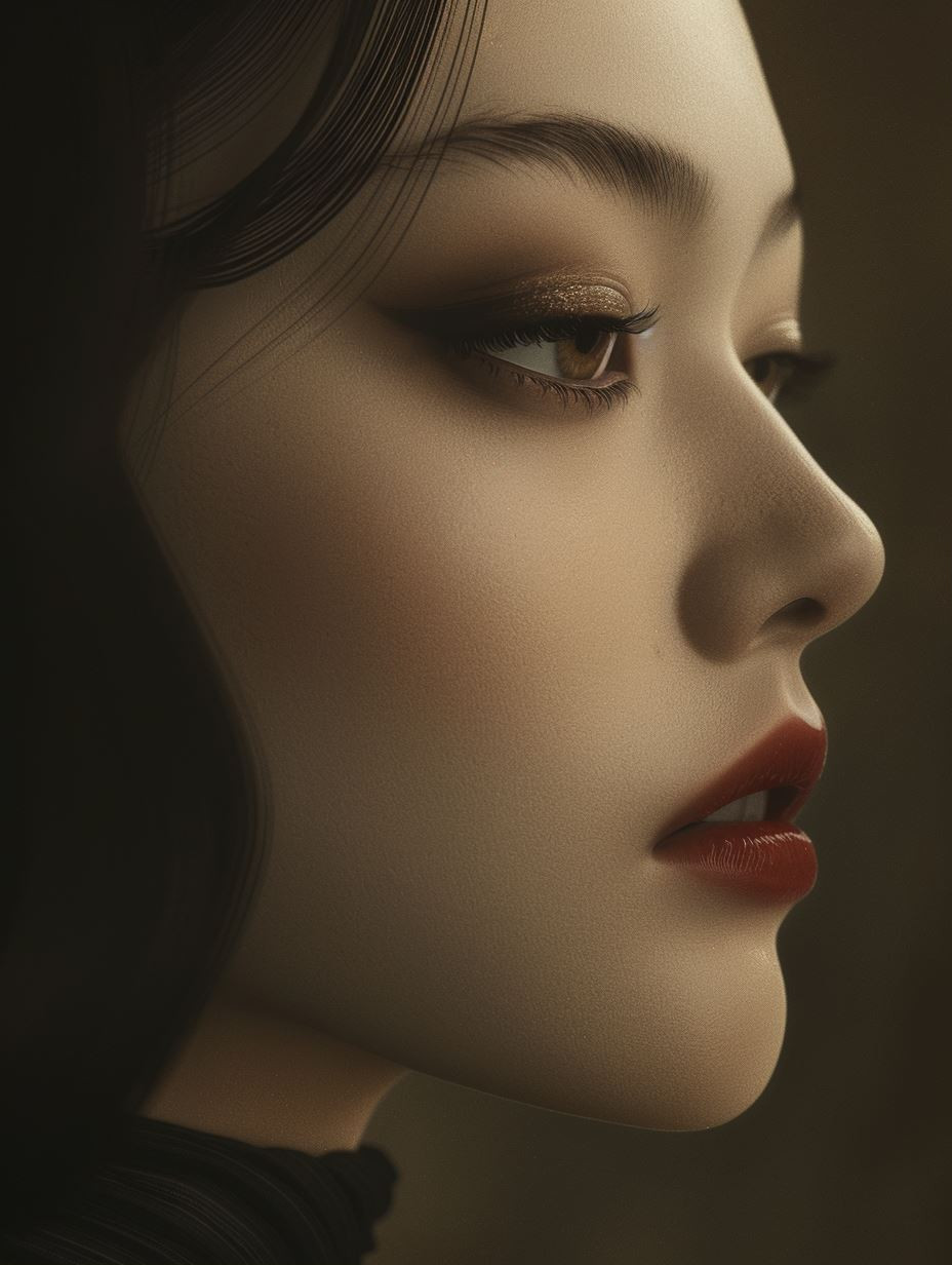 Ethereal Porcelain Beauty Portrait - Image 1