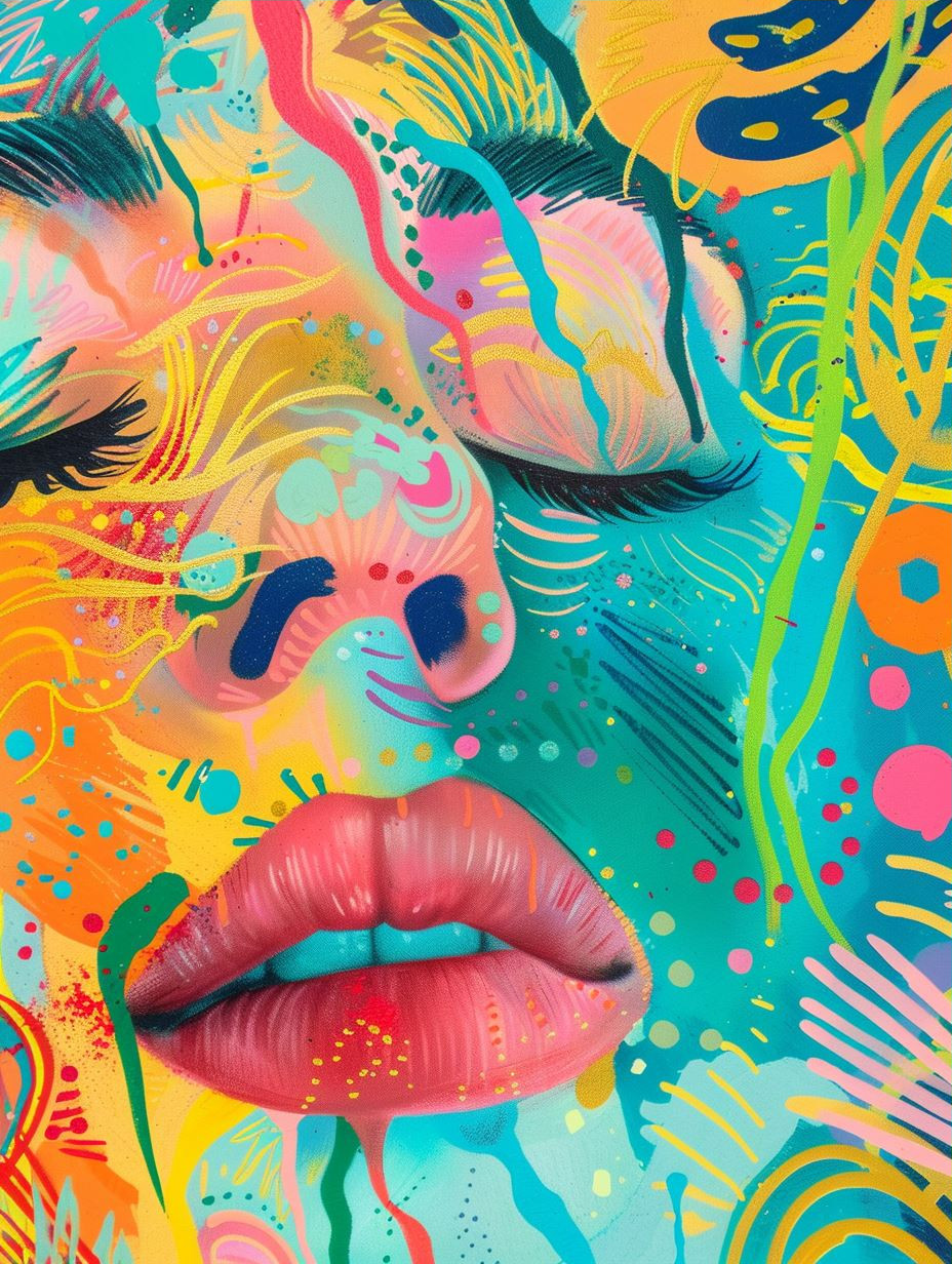 Chromatic Visions: A Kaleidoscope of Faces - Image 3
