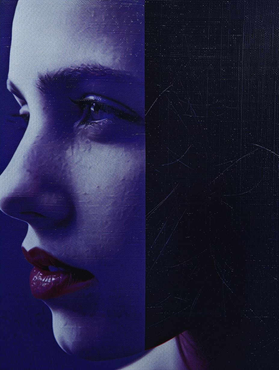 Neon Noir Fragmented Portraits - Image 2