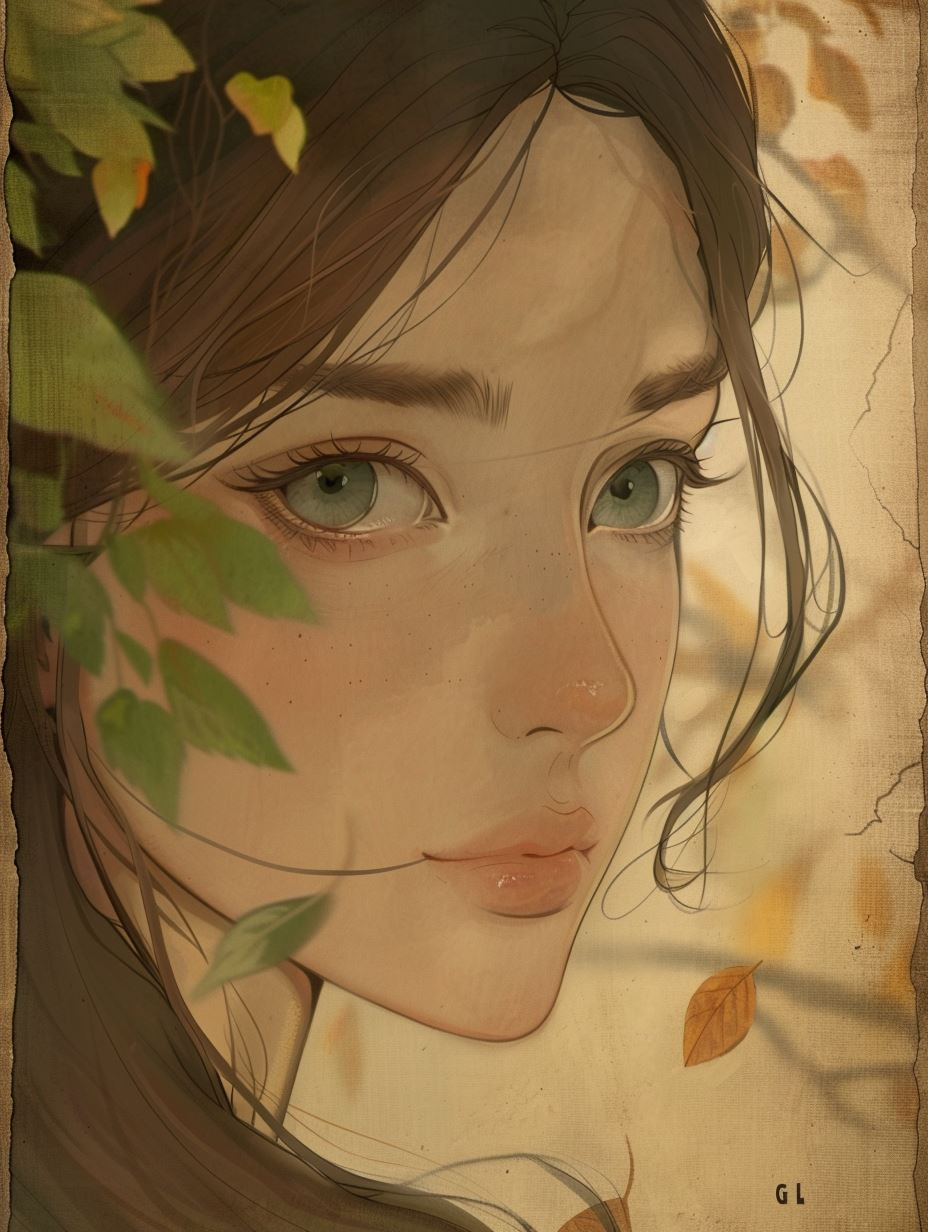 Ethereal East Asian Digital Portrait - Image 4