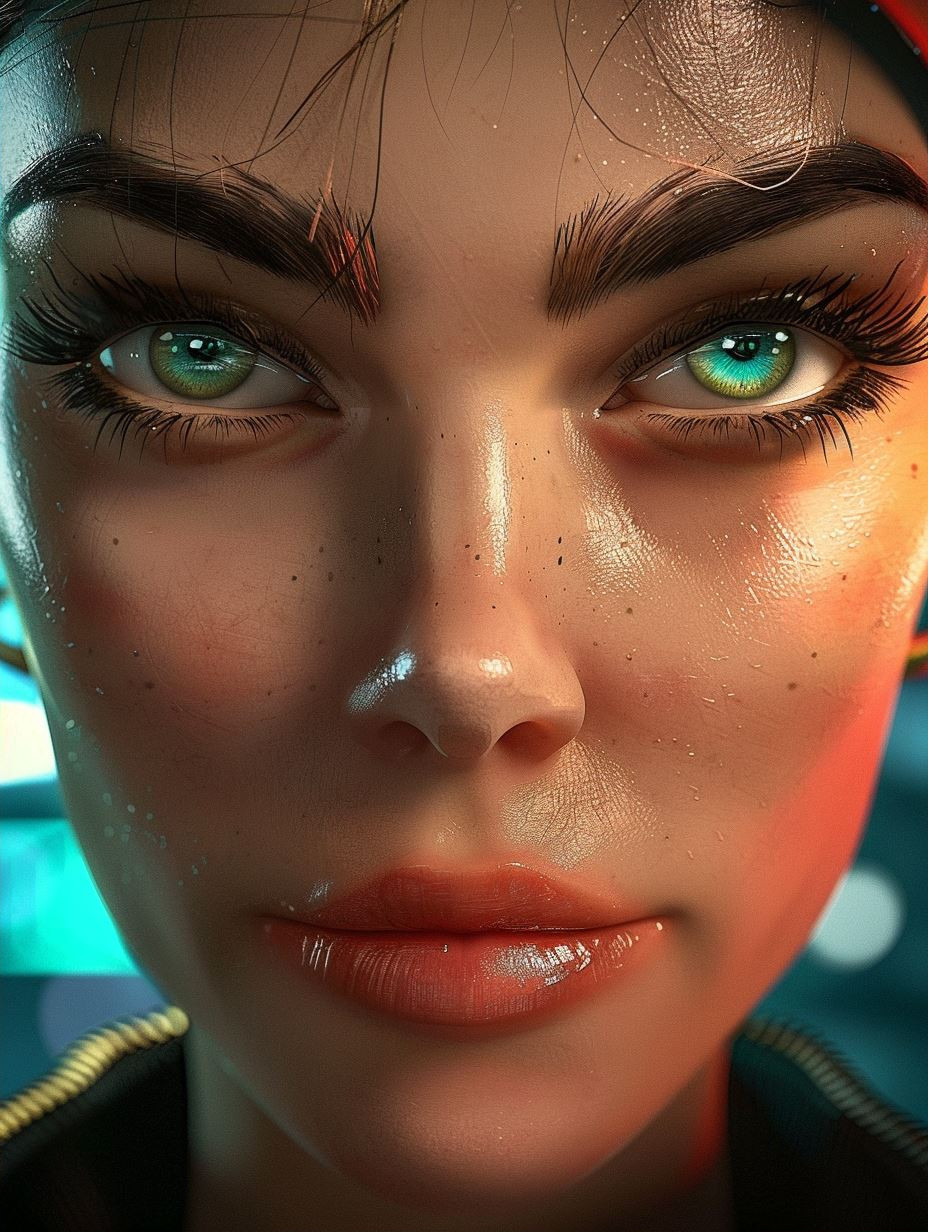 Neon Cyberpunk Portrait Series - Image 2