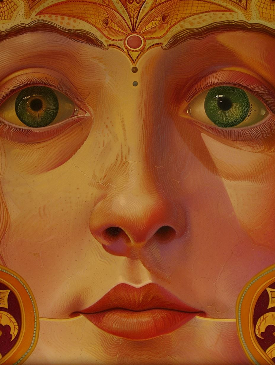 Golden Ethereal Divine Gaze