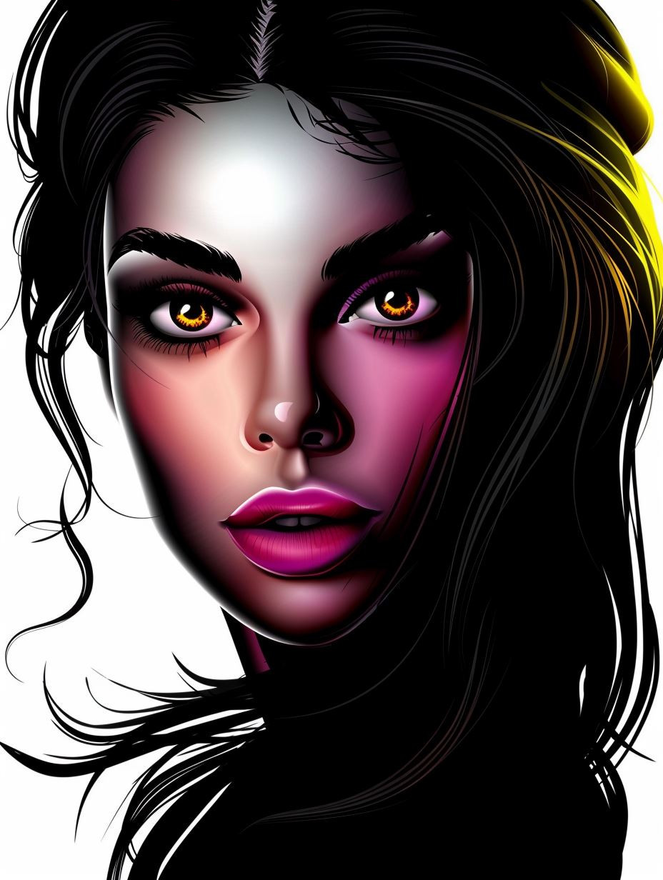 Neon Dreams: Digital Portrait Series - Image 4