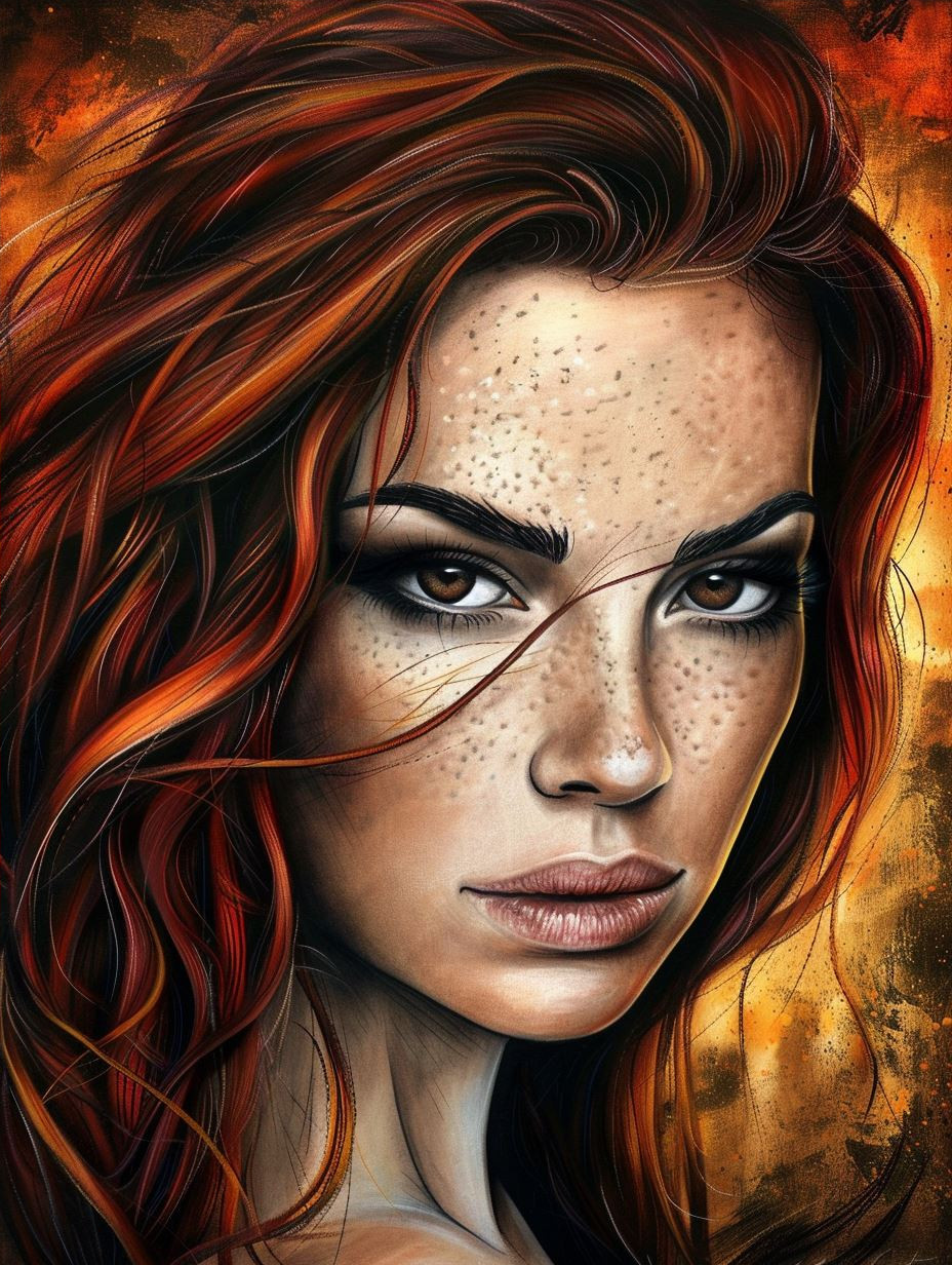 Ember Gaze Portrait - Image 4