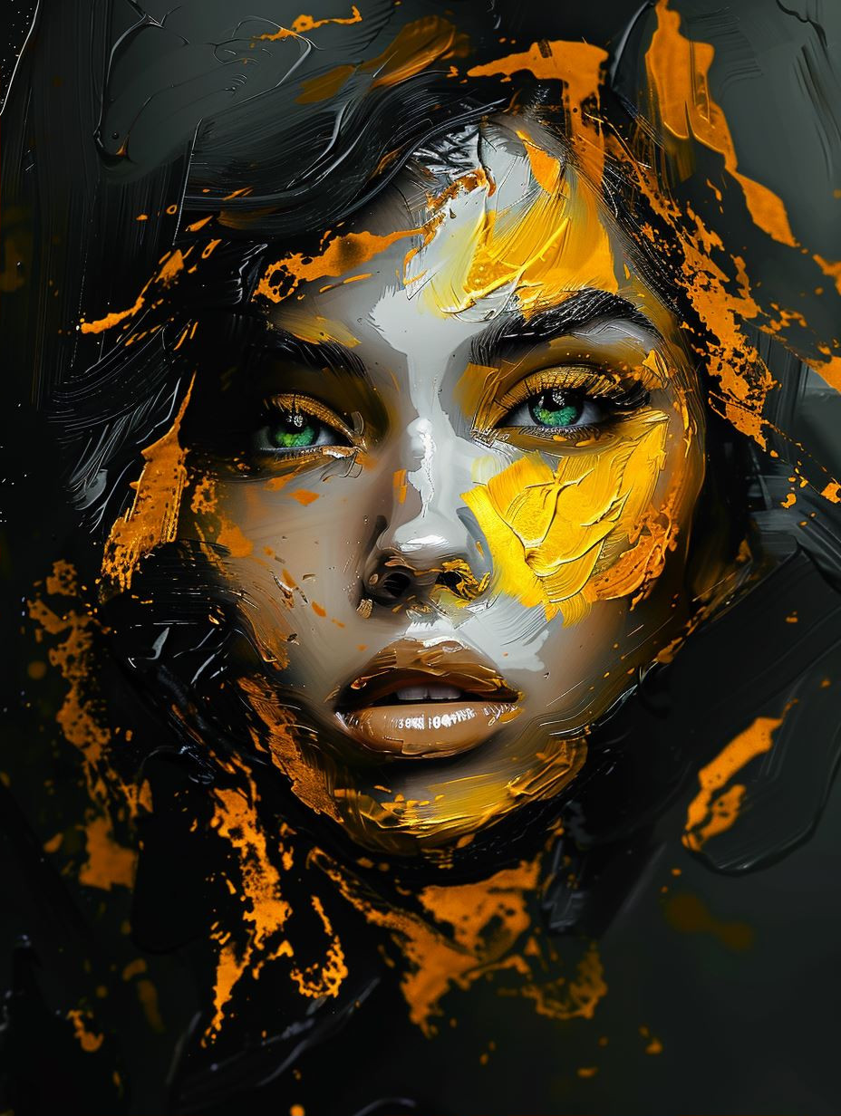 Golden Strokes of Urban Elegance - Image 2