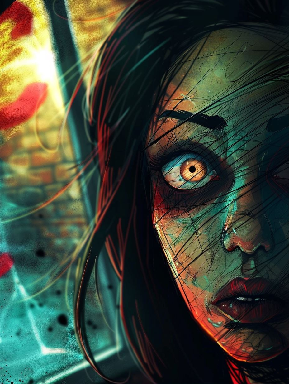 Fractured Gaze of Despair