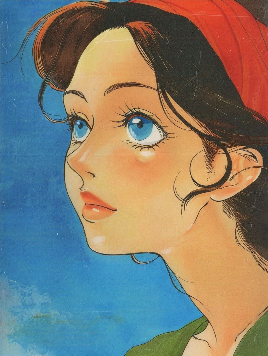 Ethereal Gaze in Watercolor - Image 4