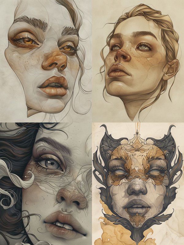 Ethereal Visions of Feminine Beauty